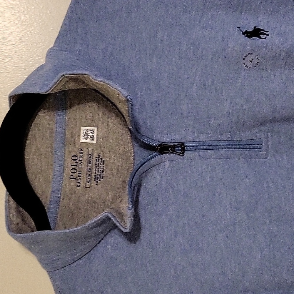 Men's Polo by Ralph Lauren Luxury  Jersey Quarter-Zip Pullover (NWT) Size XL - Picture 2 of 9